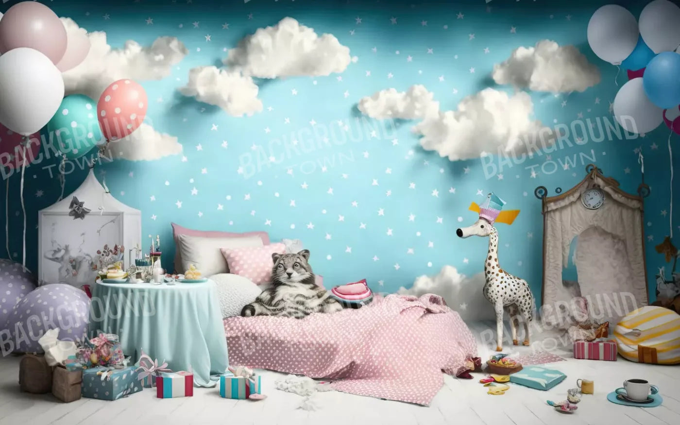 Slumber Party 14’X9’ Ultracloth (168 X 108 Inch) Backdrop