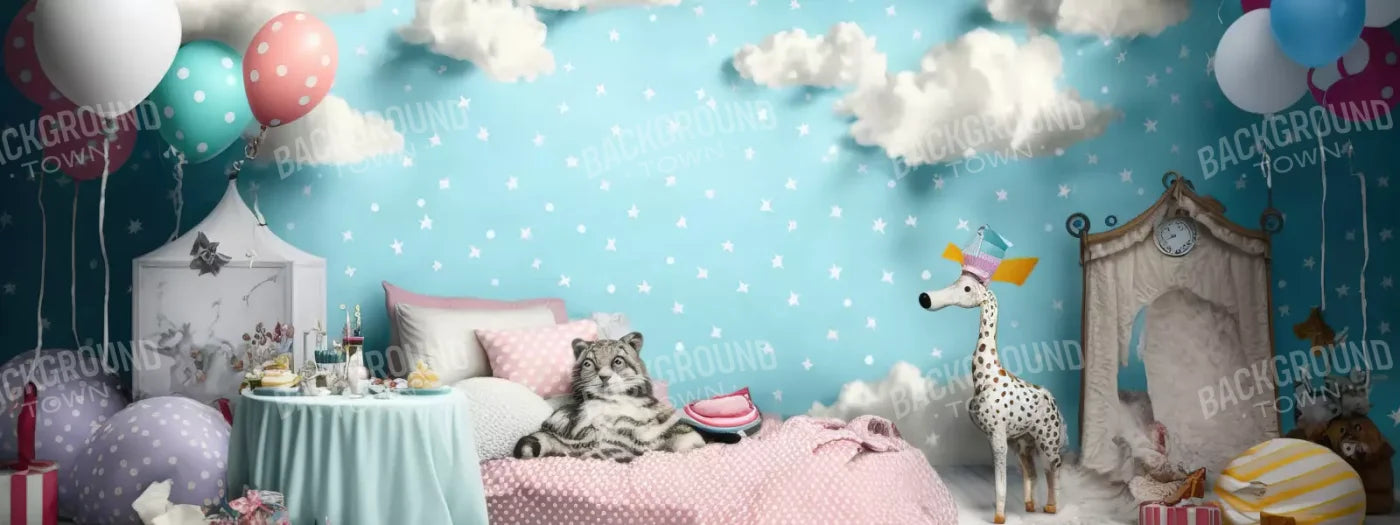 Slumber Party 20’X8’ Ultracloth (240 X 96 Inch) Backdrop