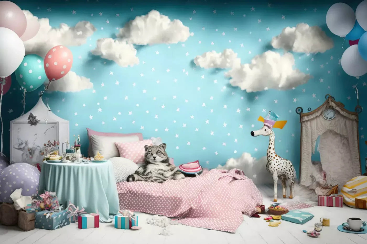 Slumber Party 8’X5’ Ultracloth (96 X 60 Inch) Backdrop