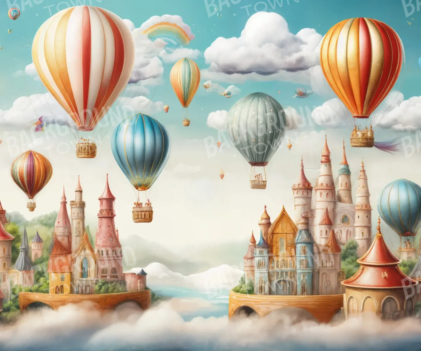 Small World 12’x10’ UltraCloth (144 x 120 inch) Backdrop