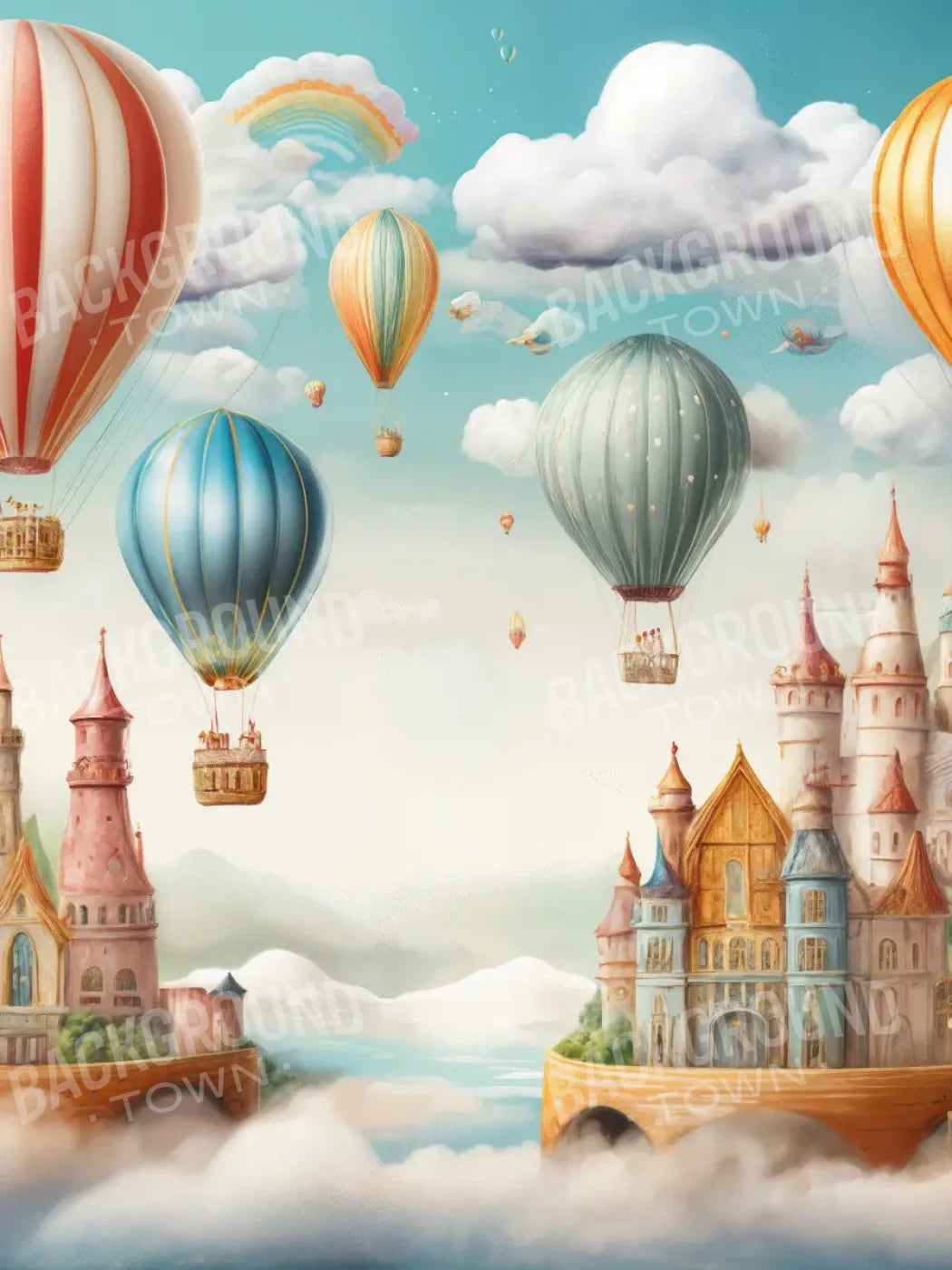Small World 6’x8’ Fleece (72 x 96 inch) Backdrop