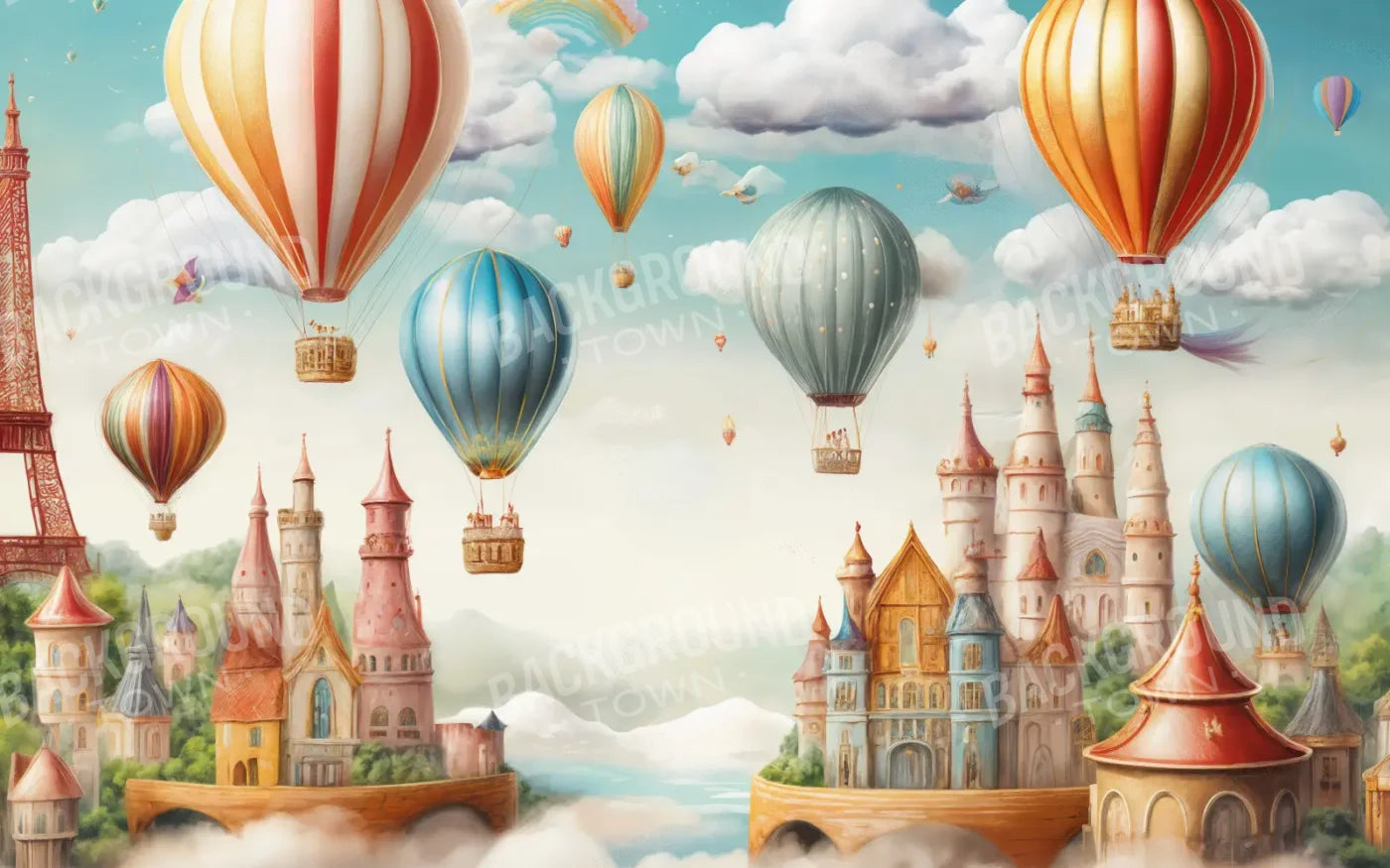 Small World 8’x5’ UltraCloth (96 x 60 inch) Backdrop