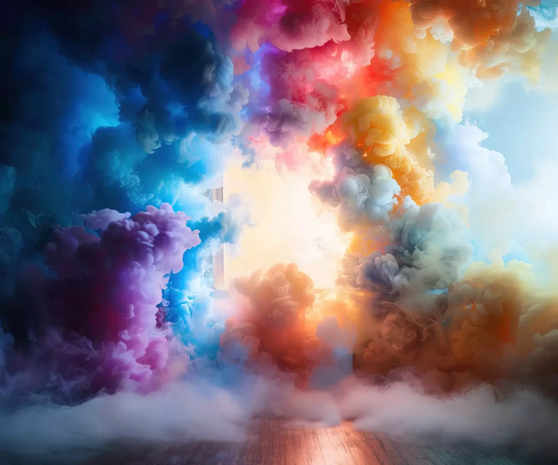 Smoke Color Show 5’X4’2 Fleece (60 X 50 Inch) Backdrop