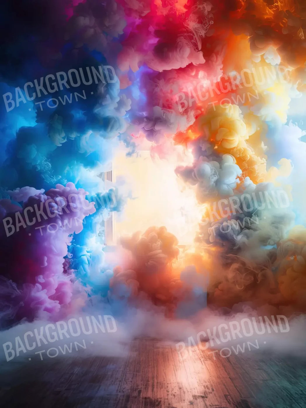 Smoke Color Show 5’X6’8 Fleece (60 X 80 Inch) Backdrop