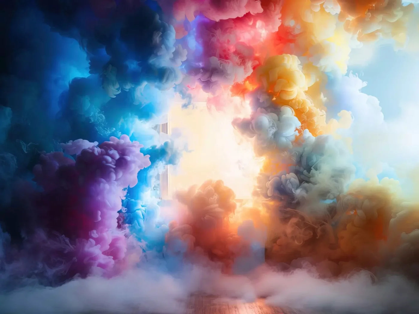 Smoke Color Show 6’8X5’ Fleece (80 X 60 Inch) Backdrop