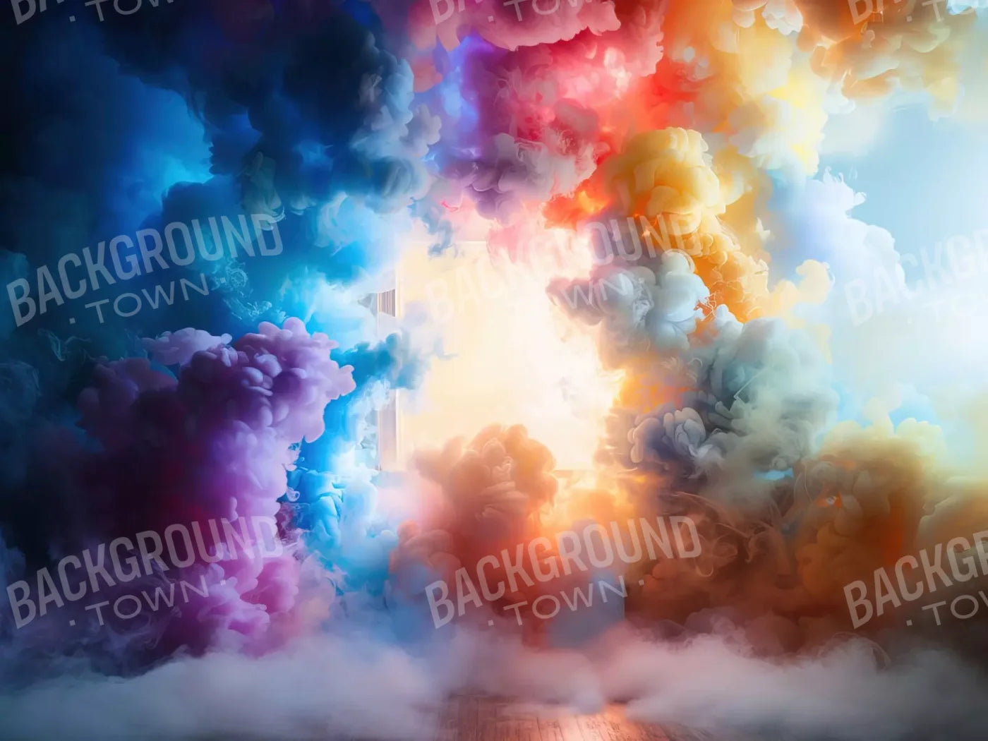 Smoke Color Show 6’8X5’ Fleece (80 X 60 Inch) Backdrop