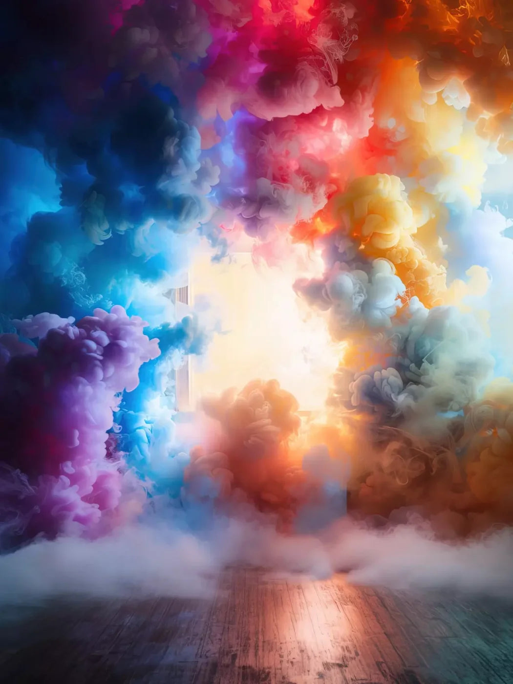 Smoke Color Show 6’X8’ Fleece (72 X 96 Inch) Backdrop