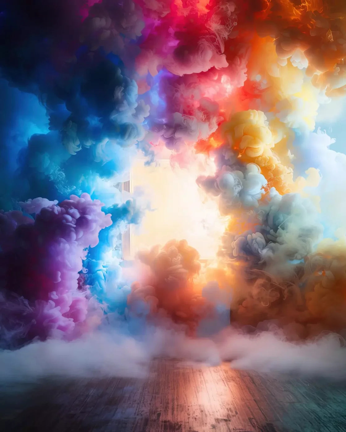 Smoke Color Show 8’X10’ Fleece (96 X 120 Inch) Backdrop