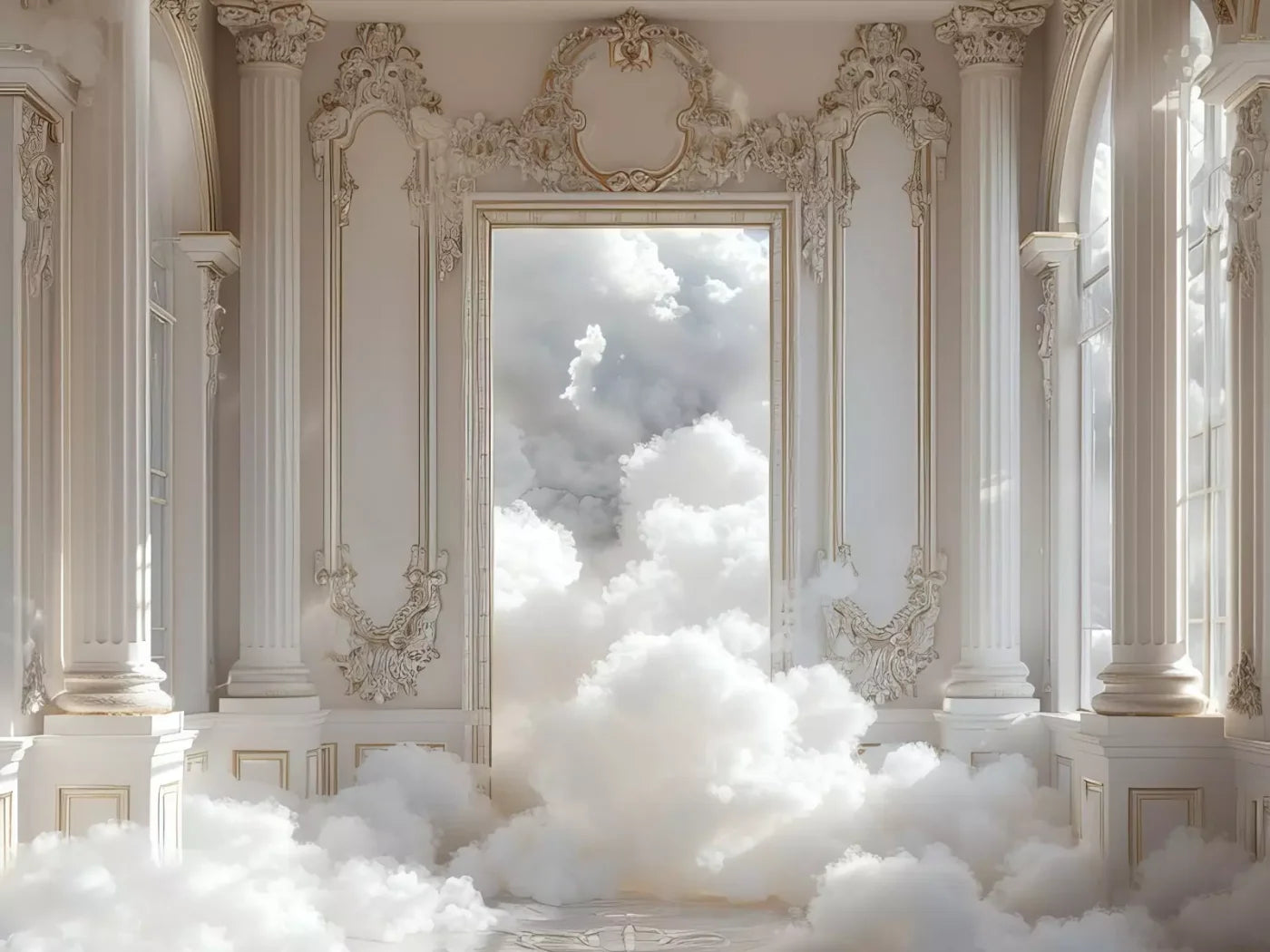 Smoke Mirrors Collection 38 6’8X5’ Fleece (80 X 60 Inch) Backdrop