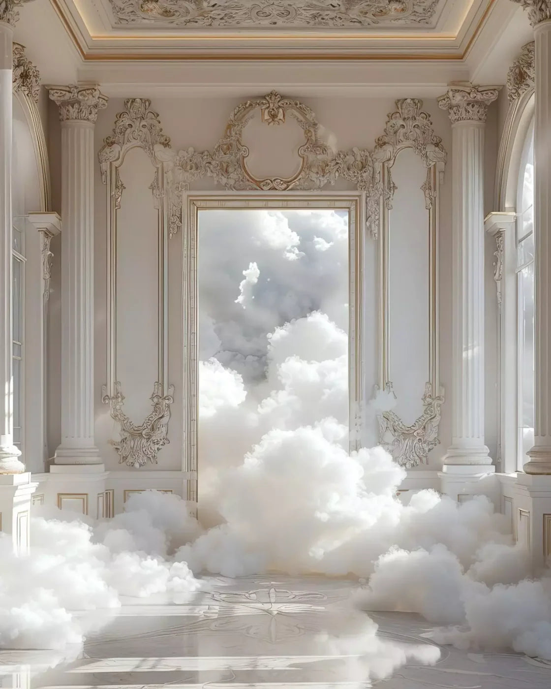 Smoke Mirrors Collection 38 8’X10’ Fleece (96 X 120 Inch) Backdrop