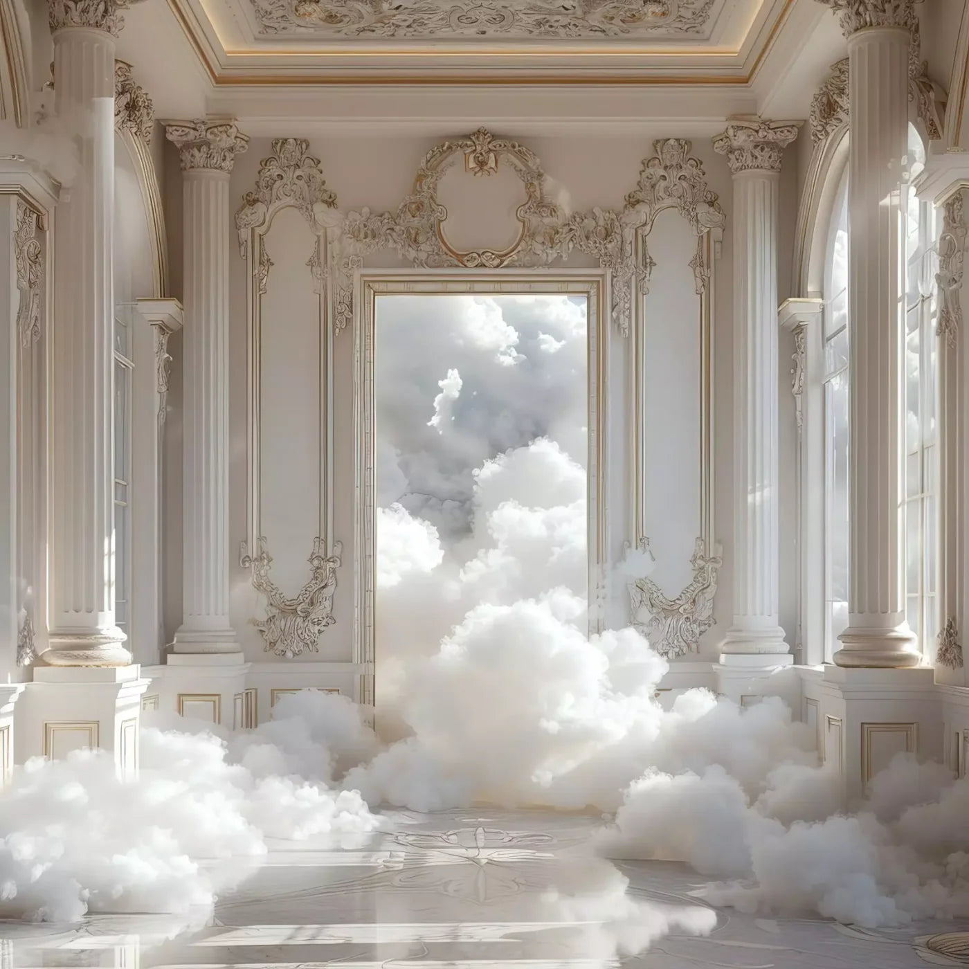 Smoke Mirrors Collection 38 8’X8’ Fleece (96 X Inch) Backdrop