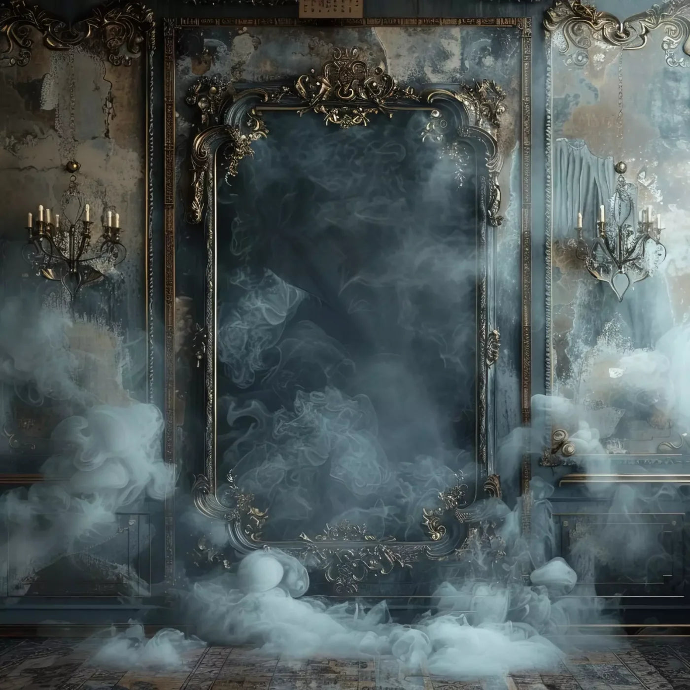Smoke Mirrors Dark Collection 9 10’X10’ Ultracloth (120 X Inch) Backdrop