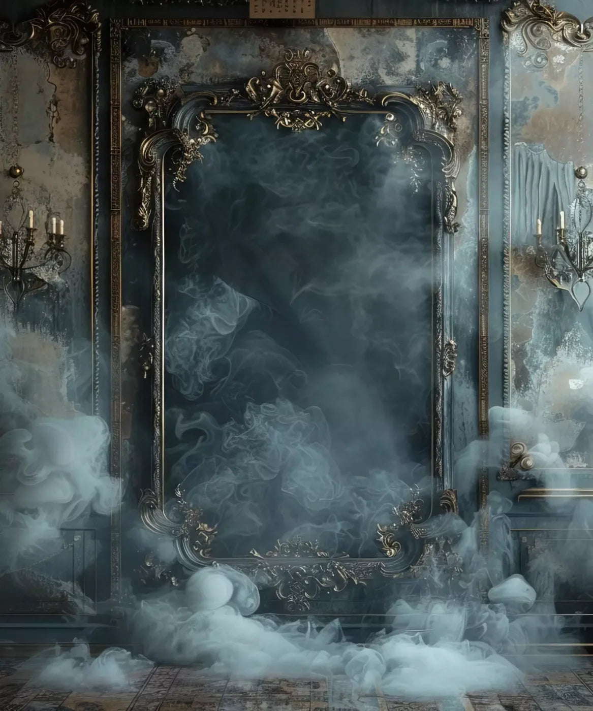 Smoke Mirrors Dark Collection 9 10’X12’ Ultracloth (120 X 144 Inch) Backdrop