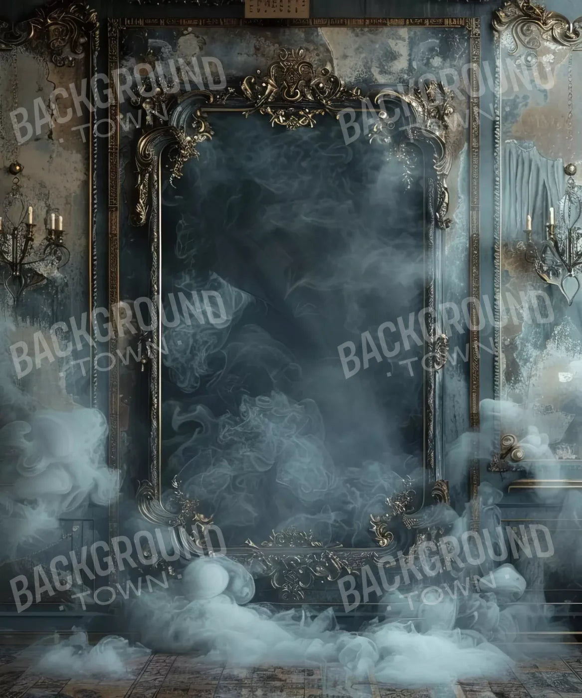 Smoke Mirrors Dark Collection 9 10’X12’ Ultracloth (120 X 144 Inch) Backdrop