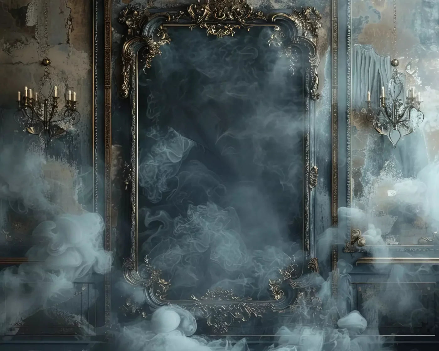 Smoke Mirrors Dark Collection 9 10’X8’ Fleece (120 X 96 Inch) Backdrop