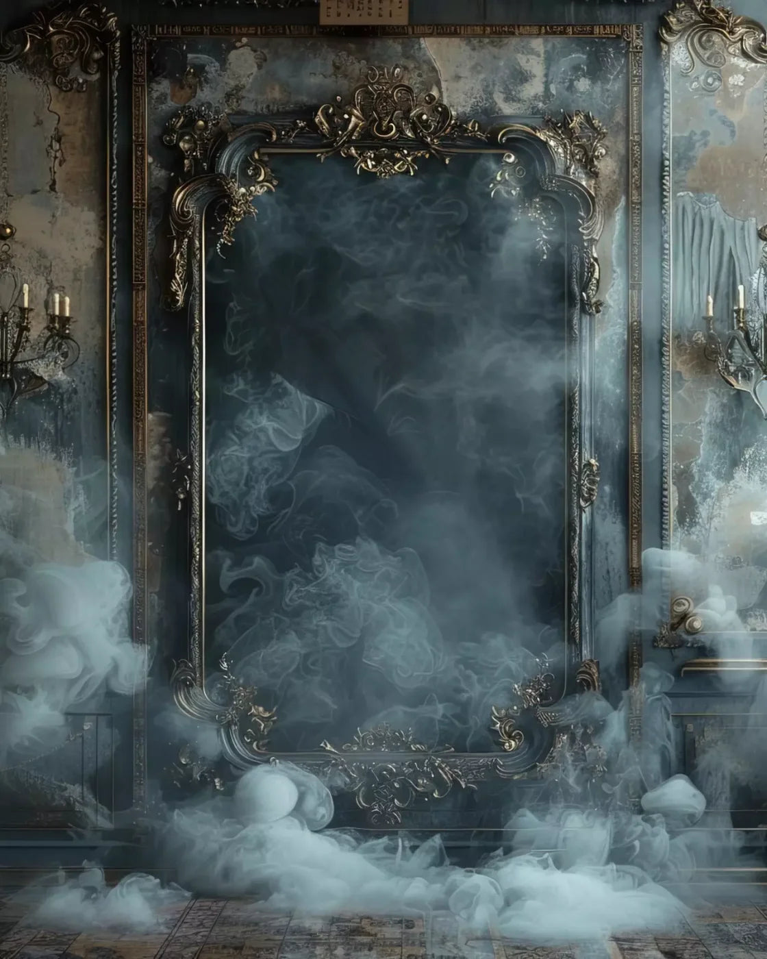 Smoke Mirrors Dark Collection 9 8’X10’ Fleece (96 X 120 Inch) Backdrop