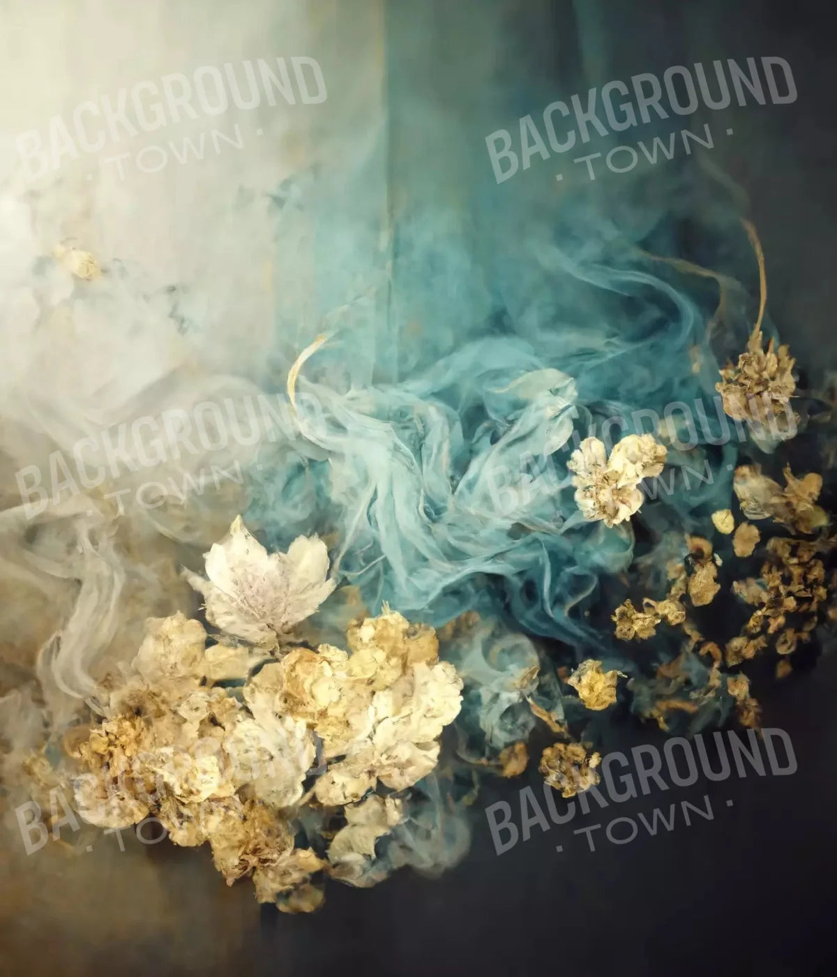 Smoky Flowers 10X12 Ultracloth ( 120 X 144 Inch ) Backdrop