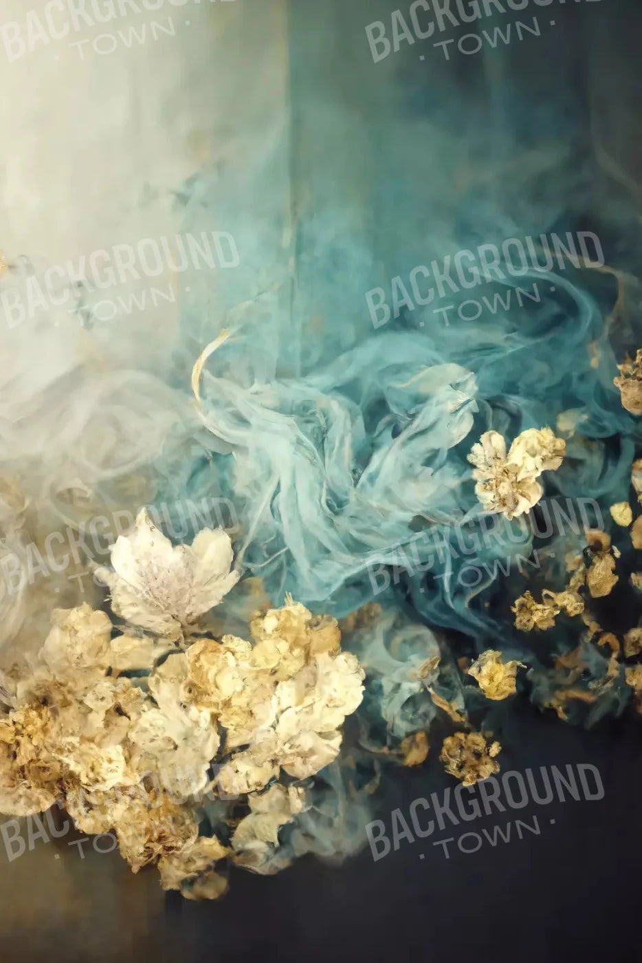 Smoky Flowers 5X8 Ultracloth ( 60 X 96 Inch ) Backdrop