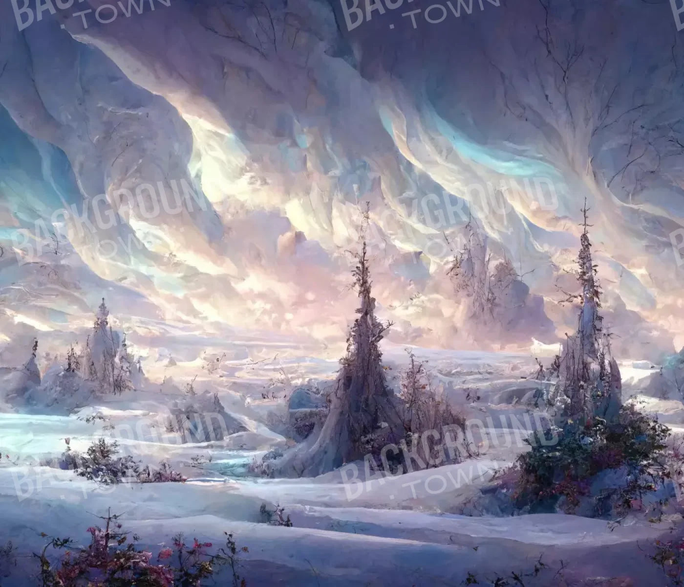 Snow Cave 12’x10’ UltraCloth (144 x 120 inch) Backdrop