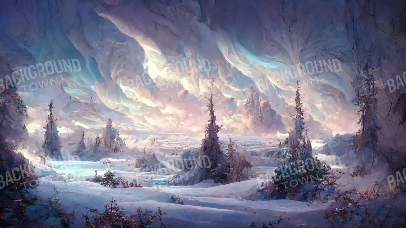 Snow Cave 14’x8’ UltraCloth (168 x 96 inch) Backdrop