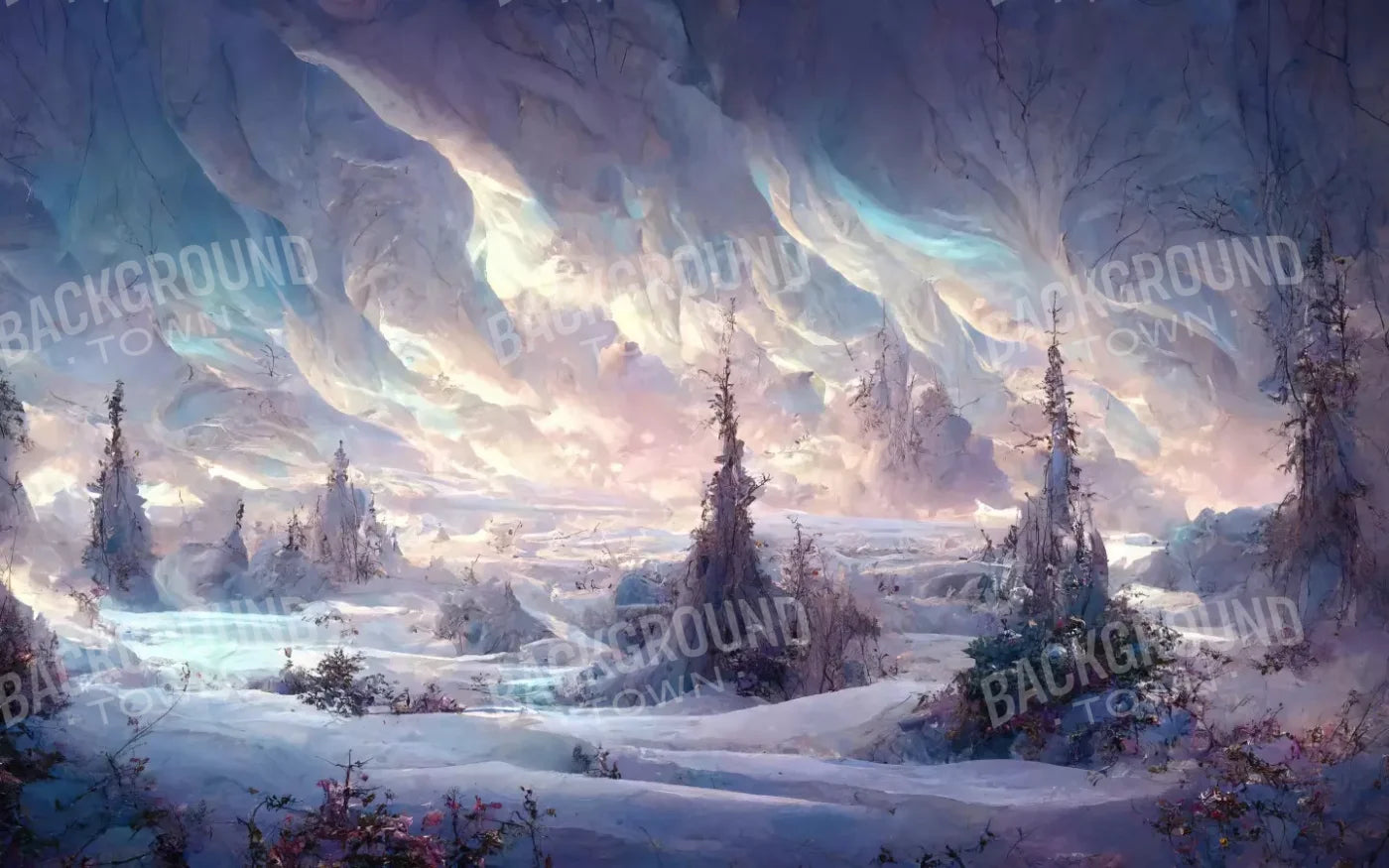Snow Cave 14’x9’ UltraCloth (168 x 108 inch) Backdrop