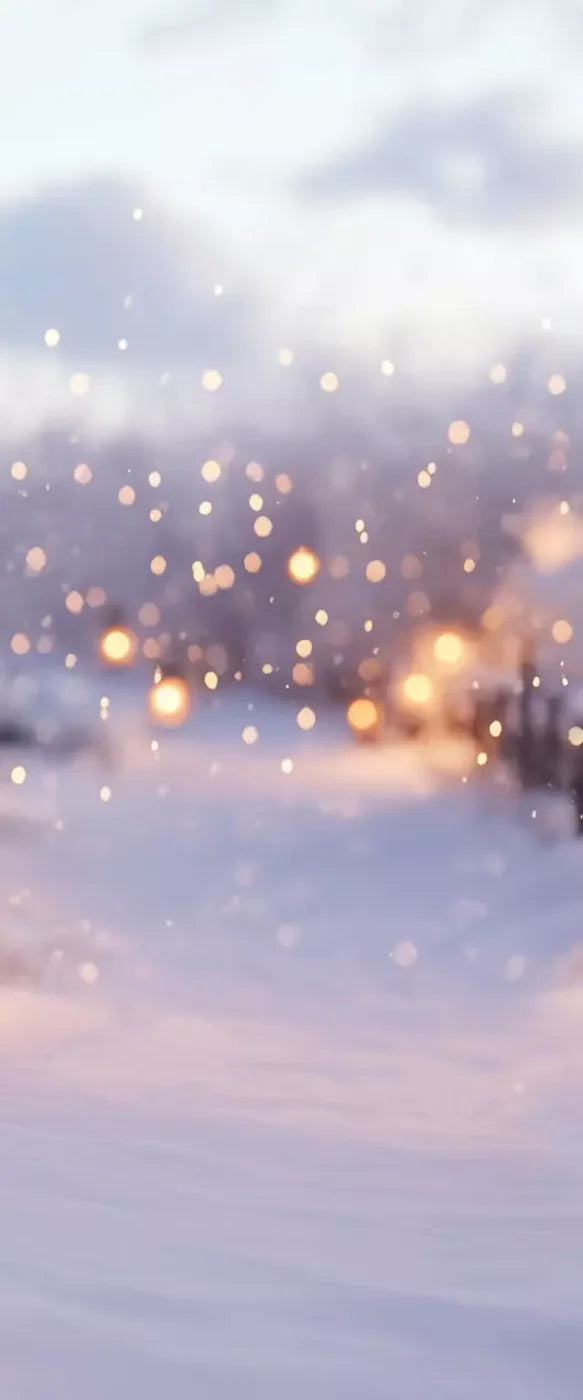Snow Covered Path With Lanterns 5’X12’ Ultracloth For Westcott X-Drop (60 X 144 Inch) Backdrop