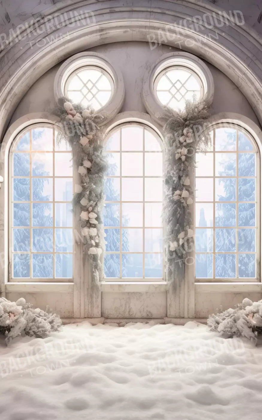 Snowy Ballroom 10’X16’ Ultracloth (120 X 192 Inch) Backdrop