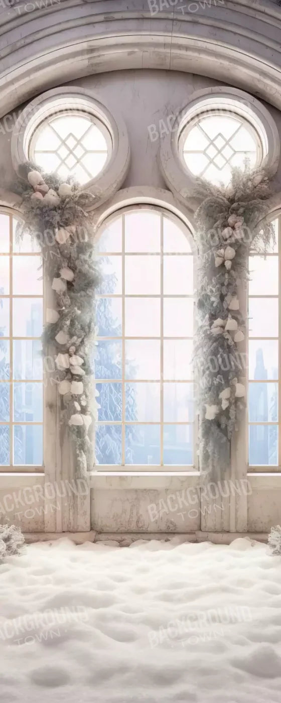 Snowy Ballroom 8’X20’ Ultracloth (96 X 240 Inch) Backdrop