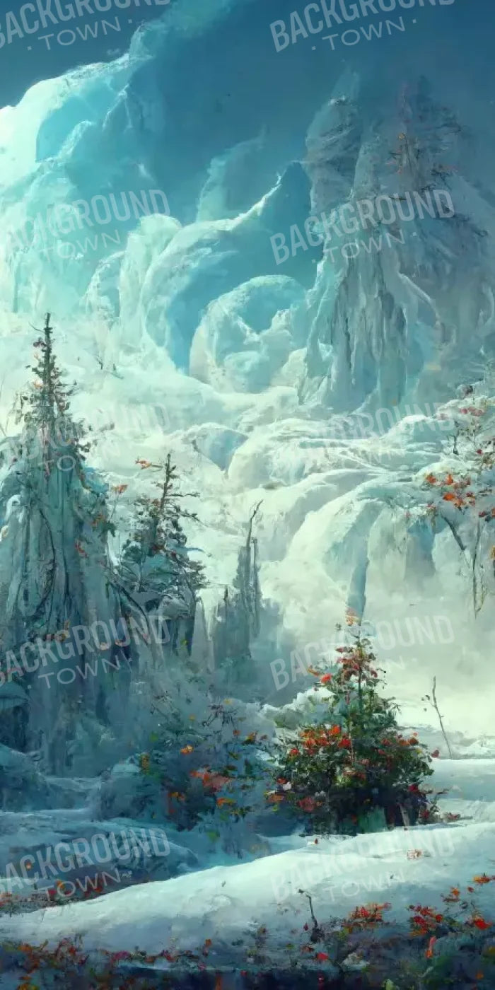 Snowy Fantasy Forest 10’X20’ Ultracloth (120 X 240 Inch) Backdrop