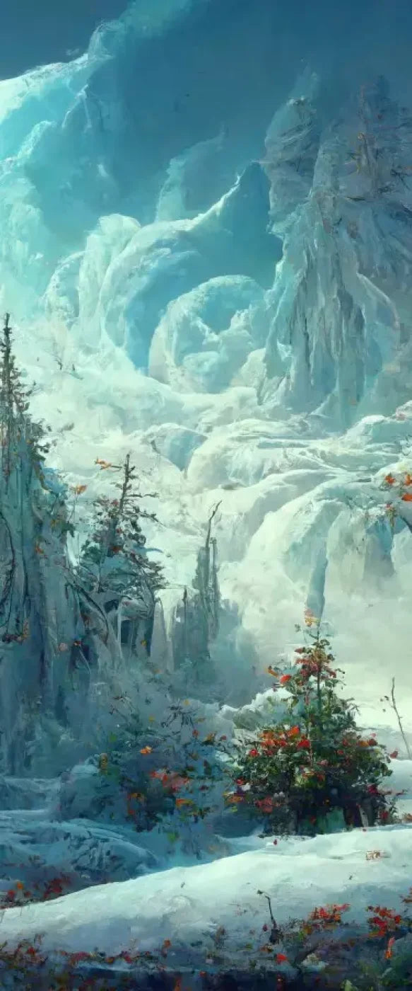 Snowy Fantasy Forest 5’X12’ Ultracloth For Westcott X-Drop (60 X 144 Inch) Backdrop