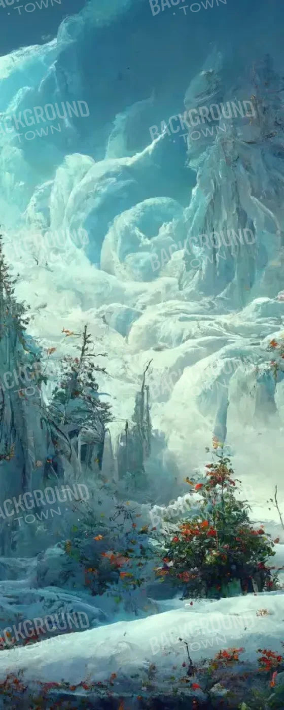 Snowy Fantasy Forest 8’X20’ Ultracloth (96 X 240 Inch) Backdrop