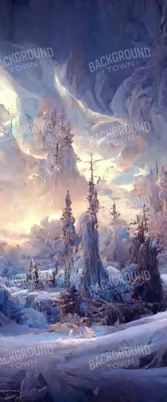 Snowy Fantasy Mountains 5’X12’ Ultracloth For Westcott X-Drop (60 X 144 Inch) Backdrop