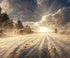 winter forest Backdrop for Photography