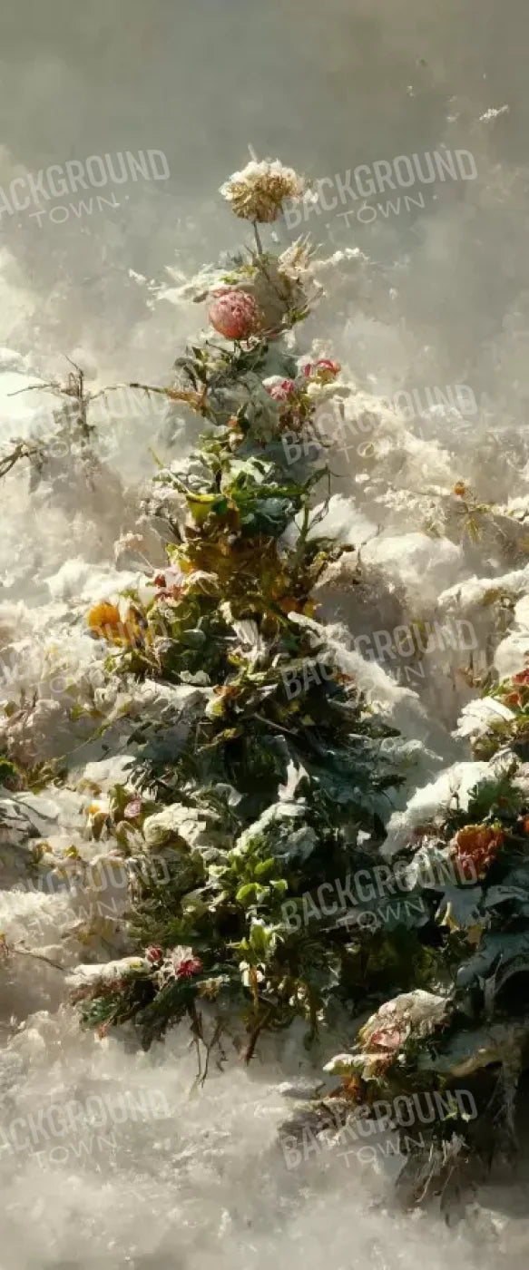 Snowy Floral Trees Ii 5’X12’ Ultracloth For Westcott X-Drop (60 X 144 Inch) Backdrop