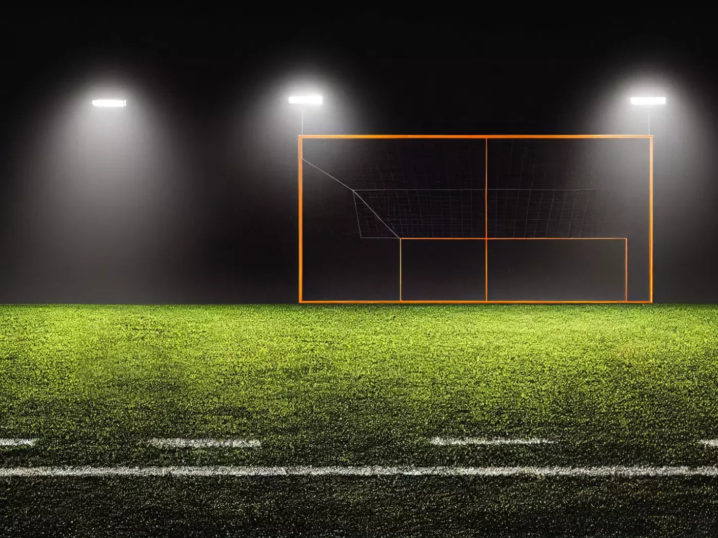 Soccer Night 2 7X5 Ultracloth ( 84 X 60 Inch ) Backdrop