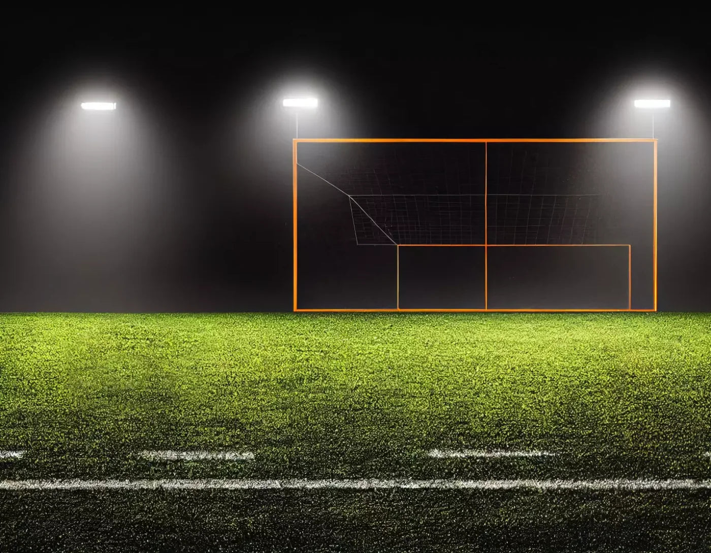 Soccer Night 2 8X6 Fleece ( 96 X 72 Inch ) Backdrop