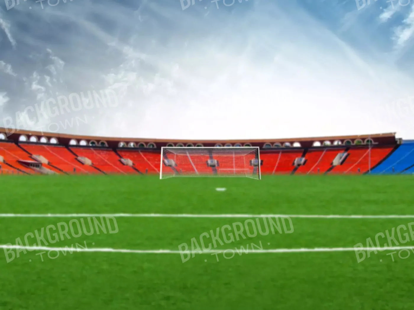 Soccer Stadium 10’X8’ Fleece (120 X 96 Inch) Backdrop