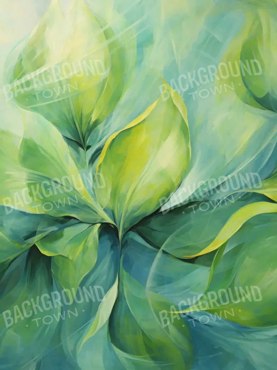 Soft Foliage 5’X6’8 Fleece (60 X 80 Inch) Backdrop