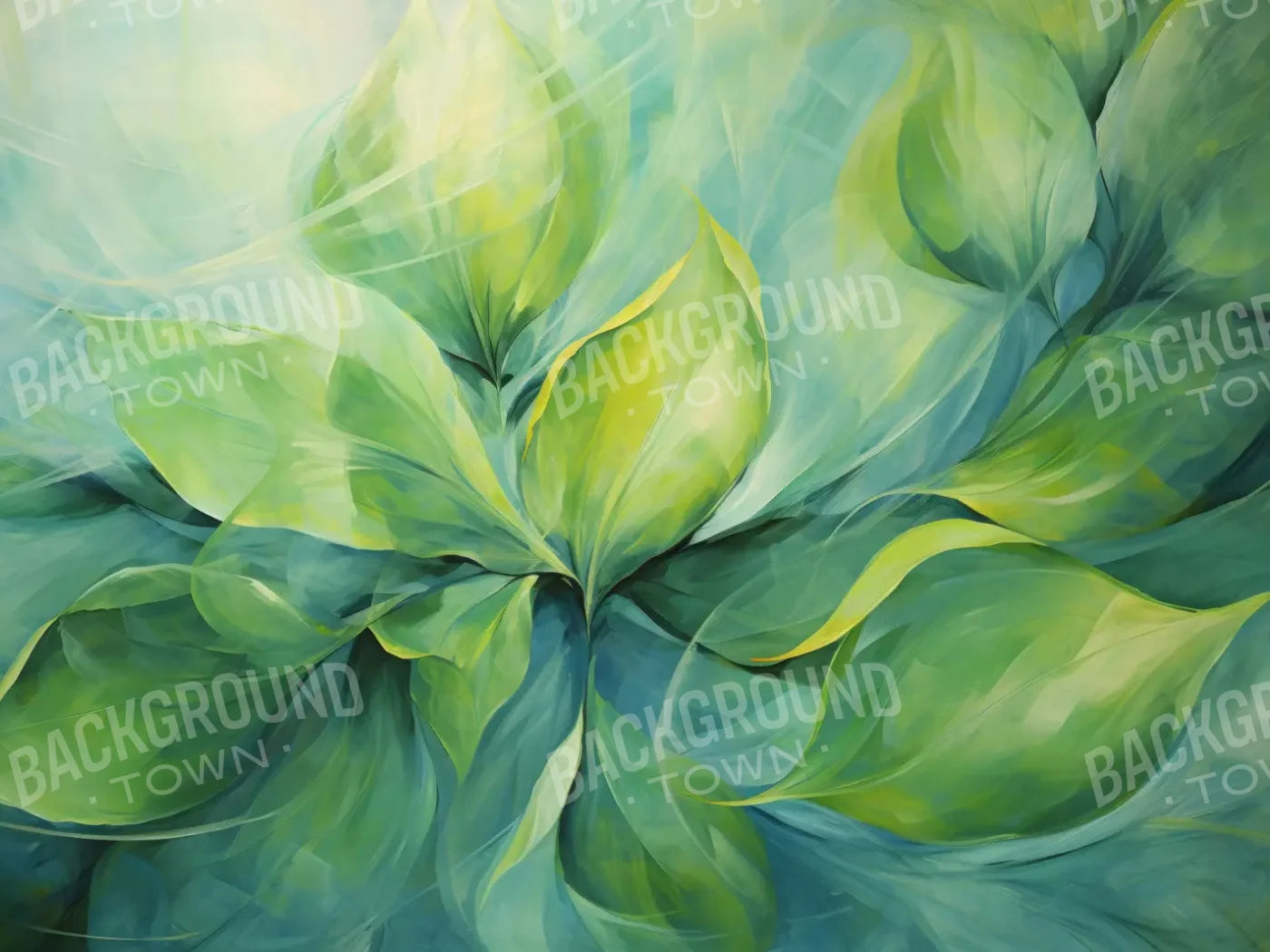 Soft Foliage 6’8X5’ Fleece (80 X 60 Inch) Backdrop