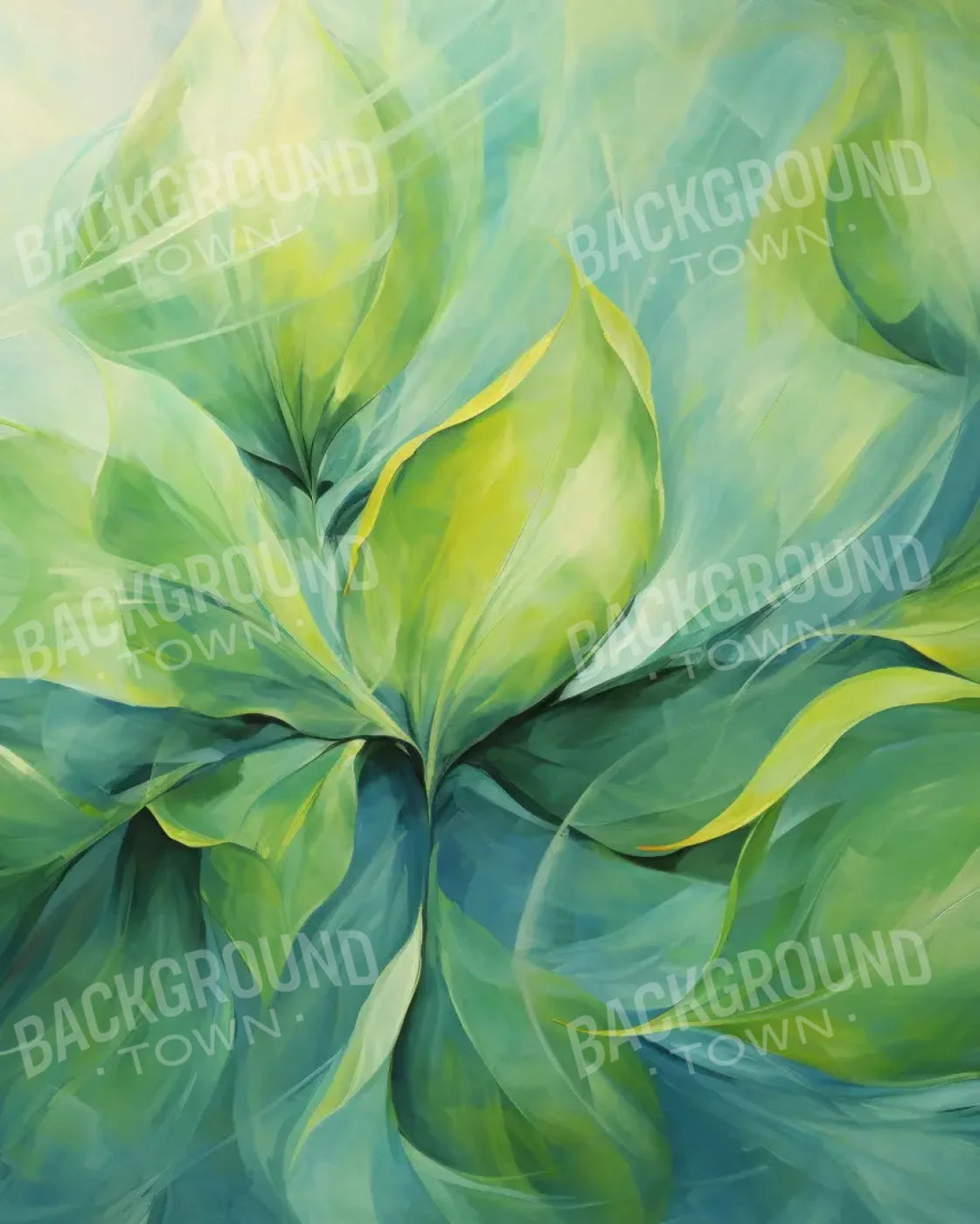 Soft Foliage 8’X10’ Fleece (96 X 120 Inch) Backdrop