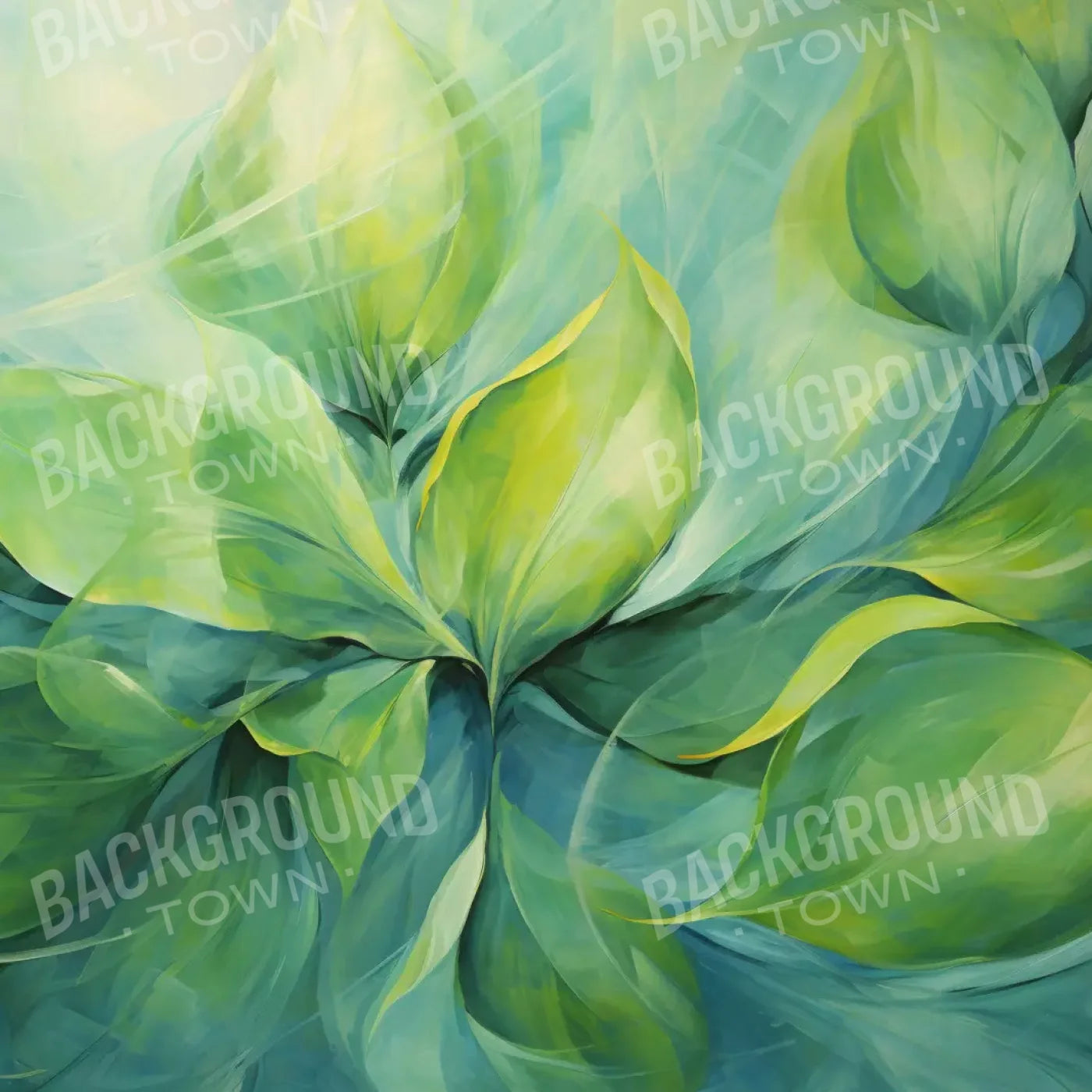 Soft Foliage 8’X8’ Fleece (96 X Inch) Backdrop