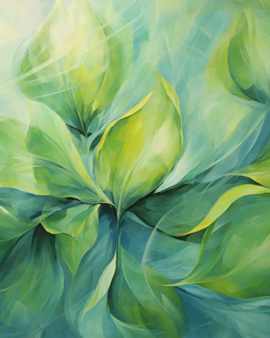 Soft Foliage 8’X10’ Fleece (96 X 120 Inch) Backdrop