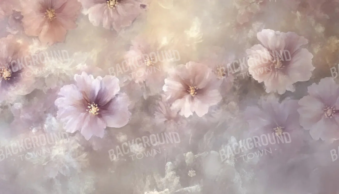 Soft Pink Fine Art Florals 14’x8’ UltraCloth (168 x 96 inch) Backdrop