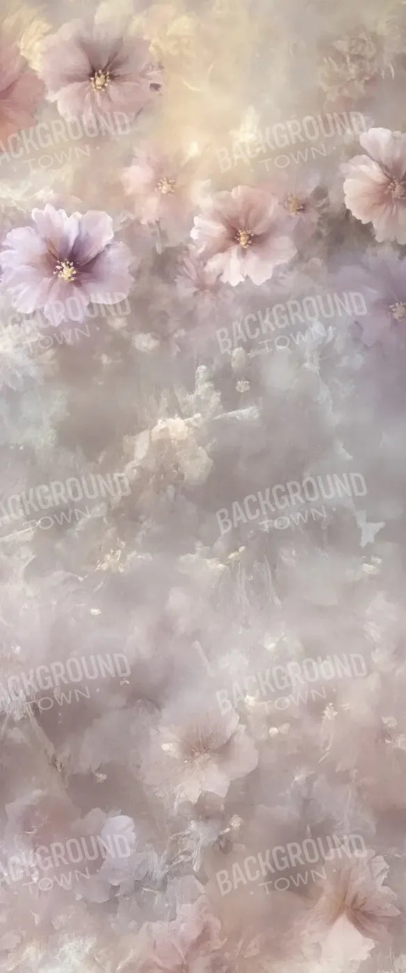Soft Pink Fine Art Florals Sweep 5’x12’ UltraCloth for Westcott X-Drop (60 x 144 inch) Backdrop
