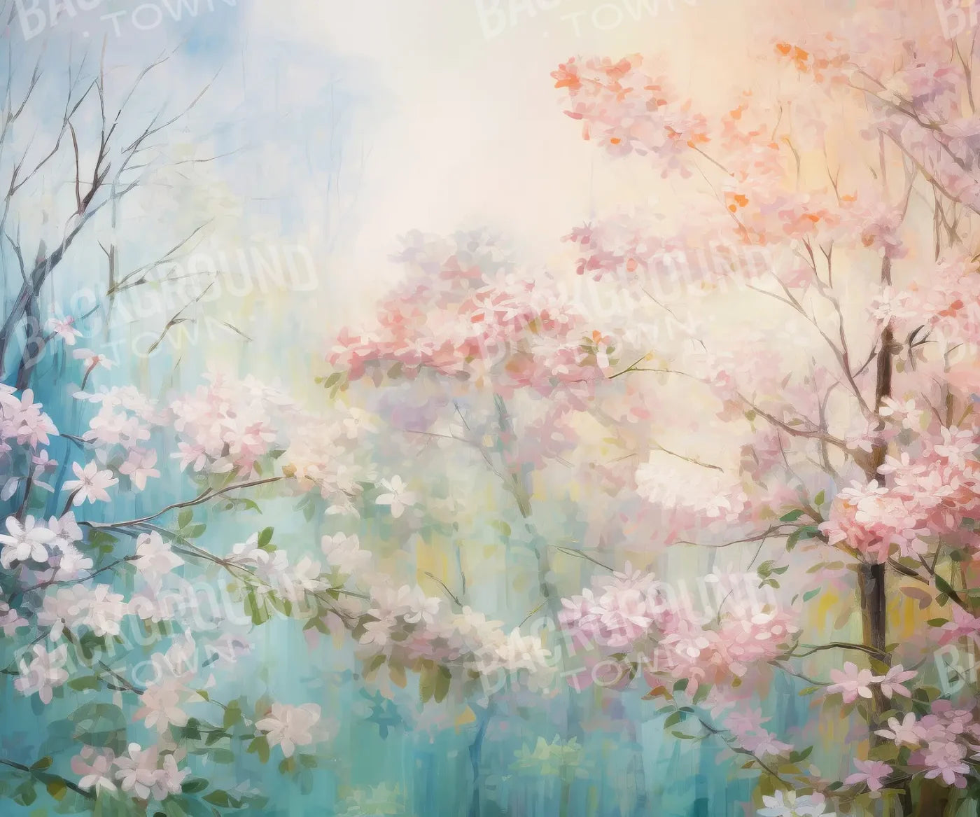 Soft Spring Florals 12’x10’ UltraCloth (144 x 120 inch) Backdrop