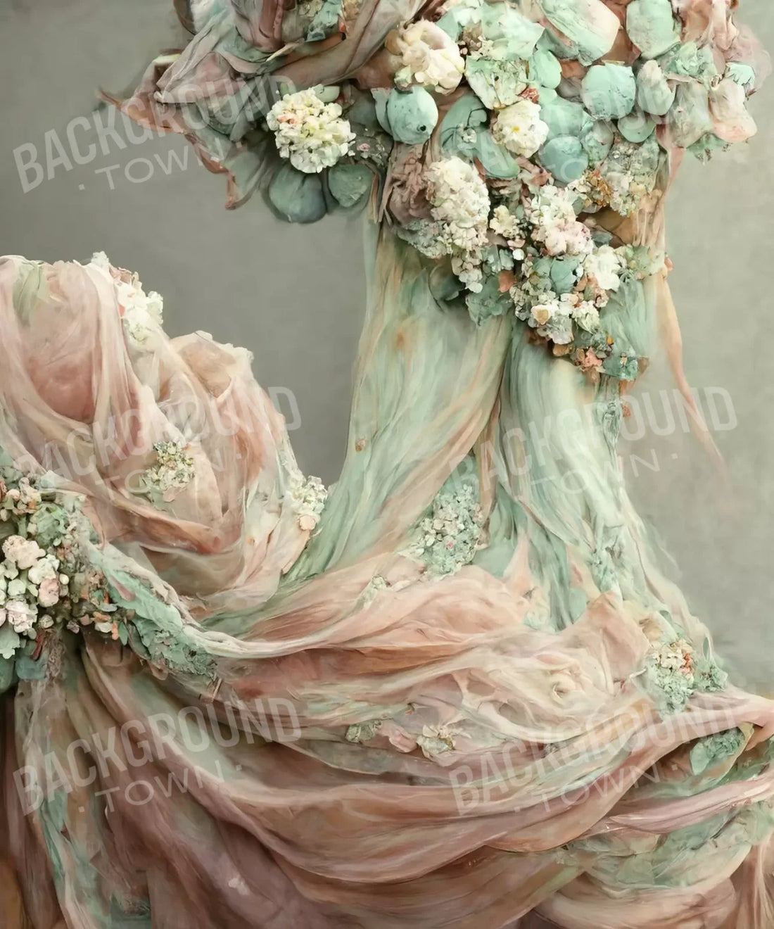 Pink Floral Backdrop for Photography