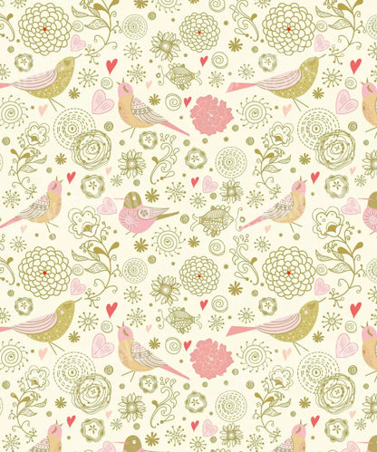 Beige Floral Backdrop for Photography