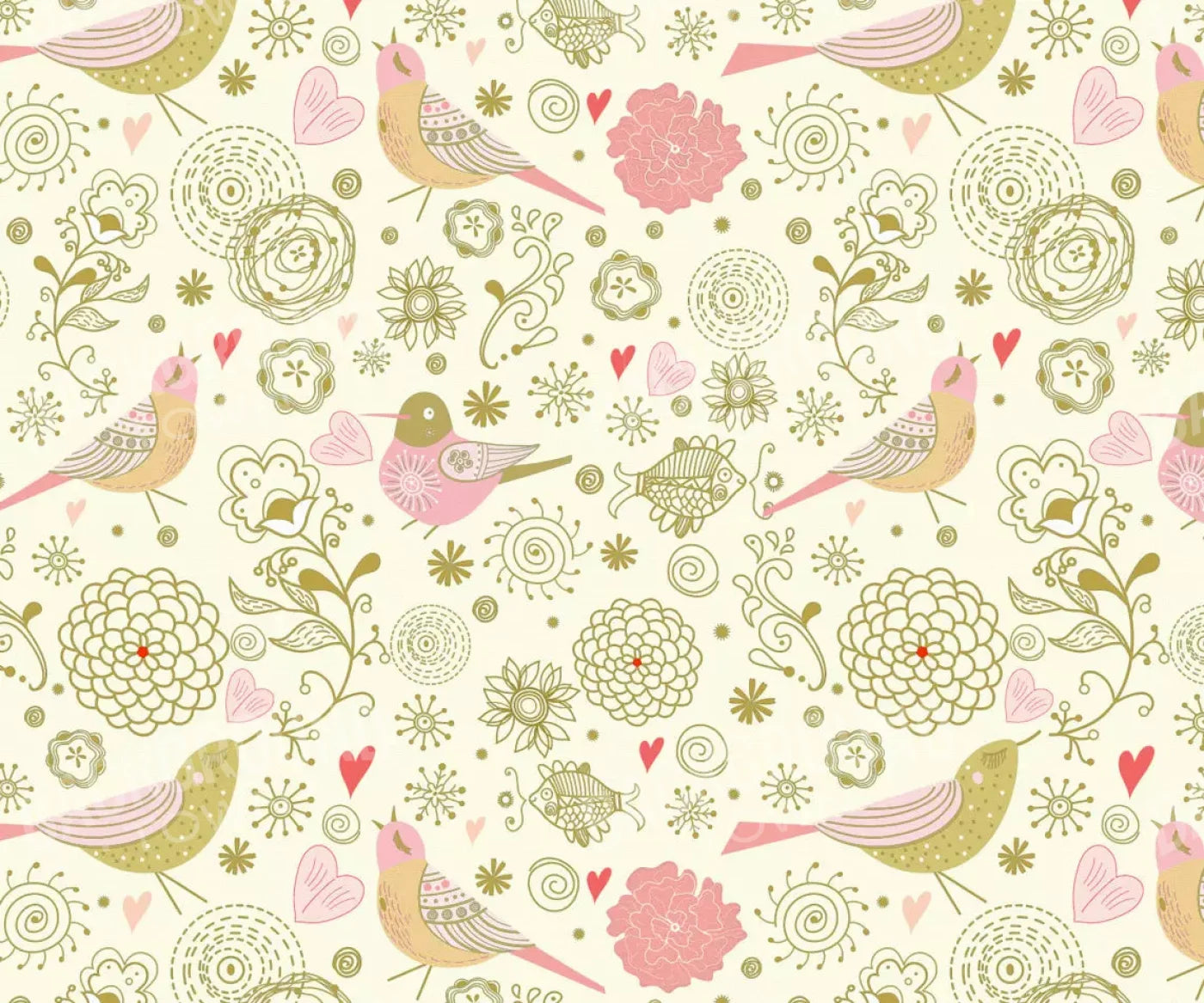 Song Bird 5X42 Fleece ( 60 X 50 Inch ) Backdrop