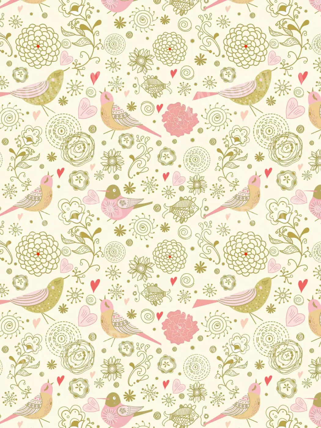 Song Bird 5X68 Fleece ( 60 X 80 Inch ) Backdrop
