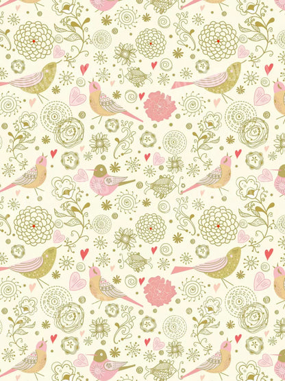 Song Bird 8X10 Fleece ( 96 X 120 Inch ) Backdrop